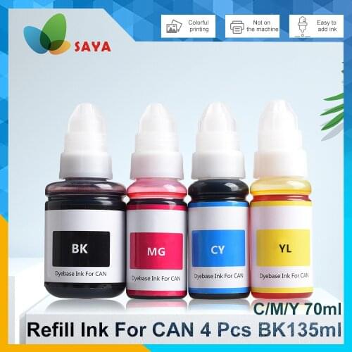 For Canon GI-490 GI-790 GI-890 GI 490 790 890 Pixma G1000 G1100 G1400 G2400 G3400 G2000 G3000 printer refill dye ink TankPrinter