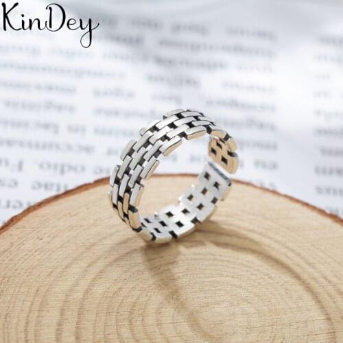 Boho Antique Silver Color Hollow Chains Rings For Women Men Statement Jewelry Finger Ring anillos mujer bijoux Wholesale