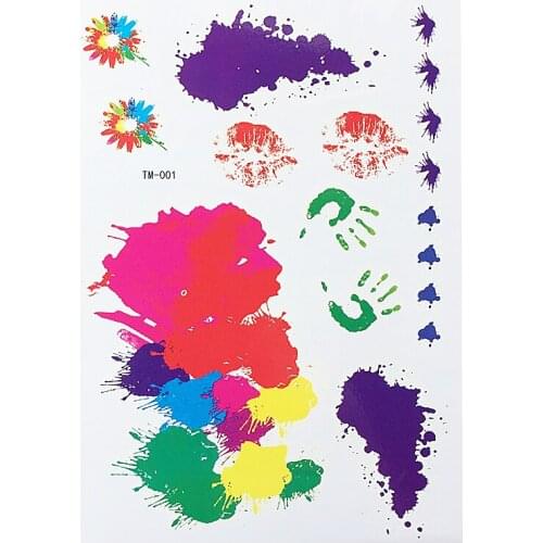 Face Body Painting Art Make Up Party Temporary Waterproof Tattoo Stickers For Festiva