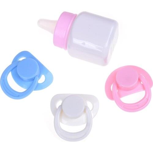 1pc Magnet Pacifiers for Reborn Baby Doll Handmade DIY Pacifiers Nipples Magnetic Dummy Fit for Doll with Magnet Mouth