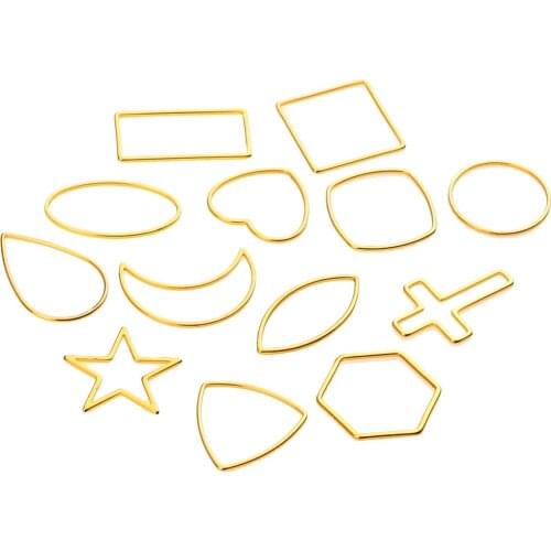 10pcs Lot Stainless Steel Geometric Hollow Frame Bezel DIY Earring Charm Pendants Jewelry Making Supplies Accessories Wholesale