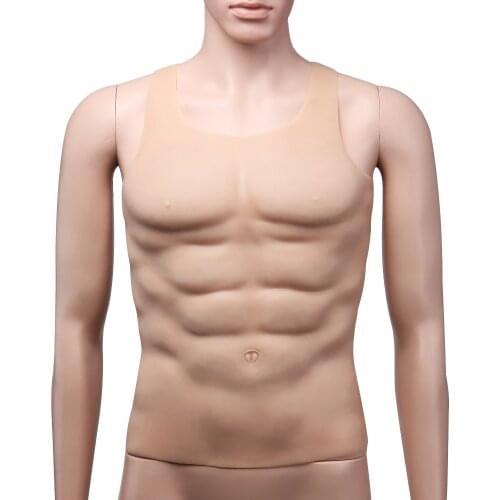 1300g Muscle Dress Party Man Fake Chest Muscle Belly Macho Man Artificial Simulation Muscles Women cross over into muscular men