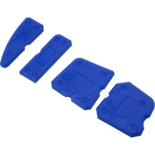 4pcs Silicone Glass Glue Scraper Glass Squeegees Sealant Angle Corner Spreader Spatula Rubber Scraper Window Cement Removal Tool