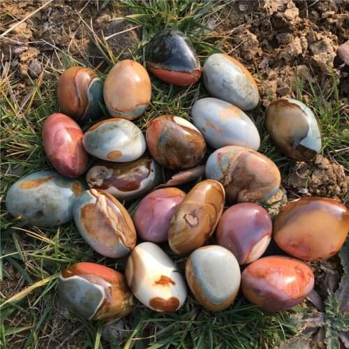 5Kg cute size natural minerals ocean jasper tumbled stone reiki healing crystal lucky pocket gemstone for home&garden decoration