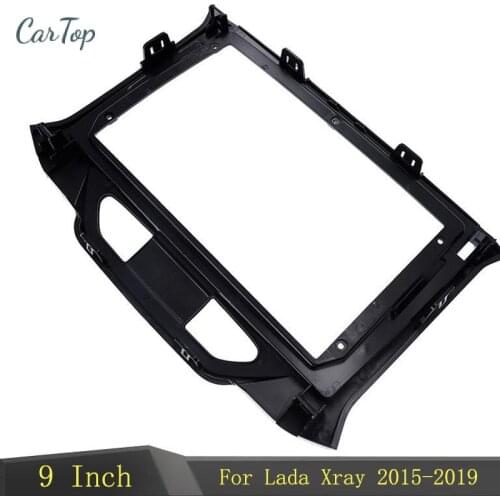 9 Inch Car Radio Fascia DVD Frame Audio Fitting Adaptor Dash Trim Kits Facia Panel For LADA XRAY 2015-2019