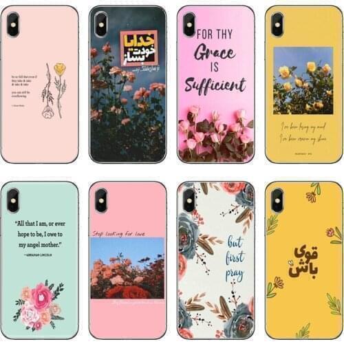 Accessories Phone Case For Xiaomi Mi 11 Note 10 10T 9 9T 8 Pro A2 Lite A3 A1 Poco F1 F2 M3 X3 NFC Pink poet quotes Poetry Verse