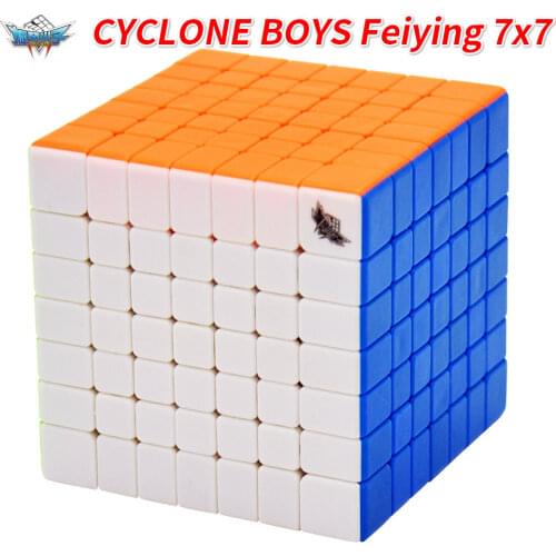 CYCLONE BOYS Feiying 7x7x7 Cube Stickerless 7layer Magico Cubes Puzzle Toys For Children Kids