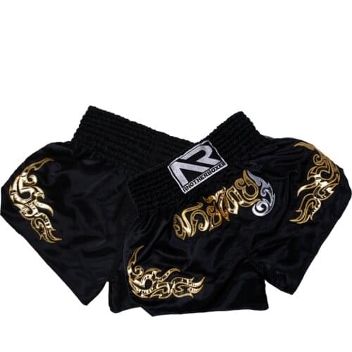 Cheap High Waisted Mens Boxing Pants MMA Shorts Kickboxing Fight Grappling Short Professional Muay Thai Shorts Sportswear