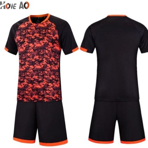 HOWE AO LOGO Custom football uniform kits Soccer Jerseys Mens Soccer Sets Customize name numbe