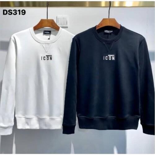 Classic 2021 fw Autumn Winter Dsquared2 Women/Men Printed Unisex Casual Loose Sweatshirt DS319