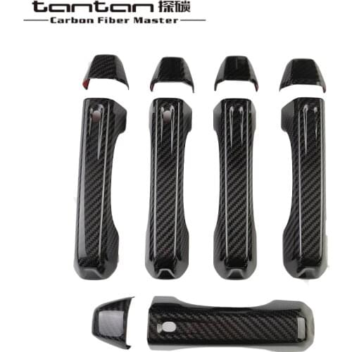 Door Handle Covers Tantan Carbon Fiber Parts Applicable For Jeep Wrangler Rubicon Exterior Accessories Stickers