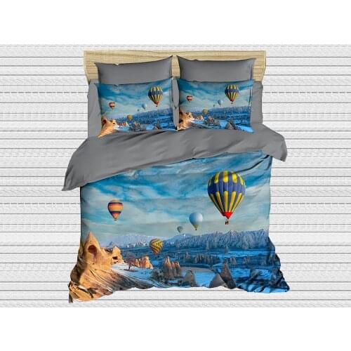 Best Class Digital Printed 3d Single Personality Duvet cover set Balloon