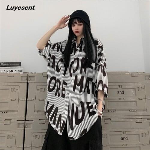 Женские рубашки в полоску Luyesent China At AliExpress