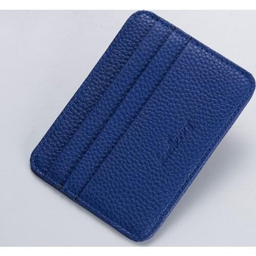 Fashion Women Slim Minimalist Wallet PU Leather Credit Card Holder Short Purse ASD88