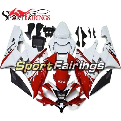 Fairings For Yamaha YZF 600 R6 06 07 2006 - 2007 ABS Motorcycle Fairing Kit YZF-R6 Cowling ABARTH 89 Body Kit White Red