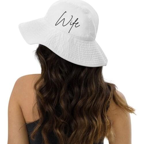 Wife Bucket Hat beach wedding engagement Bach Bachelorette hen Party Bride to be Bridal Shower Honeymoon vacation Gift present