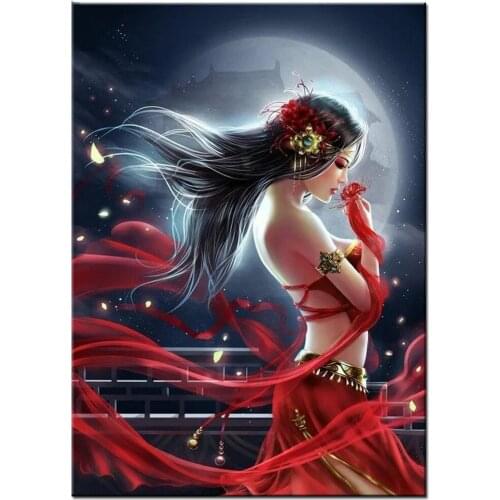 Gifts for the new year 2020 diamond crystal embroidery cartoon diamond painting full square round drill,girl puzzles wall sticke