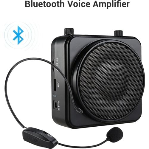 Aker MR2500W 22W Portable Wireless Bluetooth PA Voice Amplifier Headset Microphone 2200mA Amplifier Speaker Voice Booster