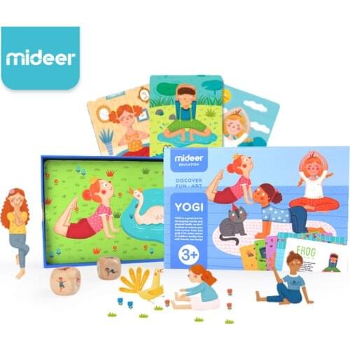 Family Yoga Game Cognitive Yogi Cards Baby Fitness Parent-child Interactive Enlightenment Game Card Toys