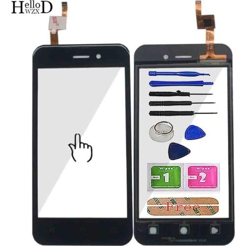 4.2'' Mobile Touch Screen TouchScreen For Fly 5S Touch Screen Digitizer Touch Panel Glass Part Tape Tools 3M Glue Wipes