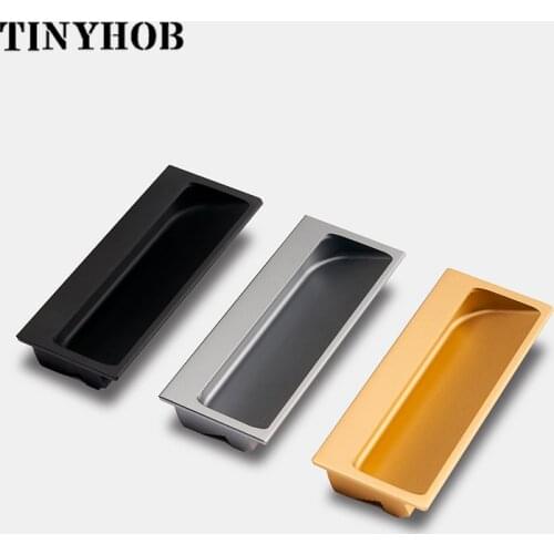 Hidden Handle Sliding Door Handle Slotted Drawer Pull Cabinet Door Handles for Furniture and Interior Doors Length 400mm/15.74