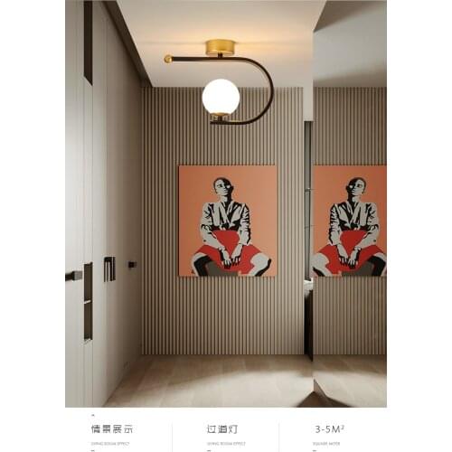 Aisle light corridor lamp hallway entrance light Nordic creative personality LED round entrance Balcony ceiling lights CL70601