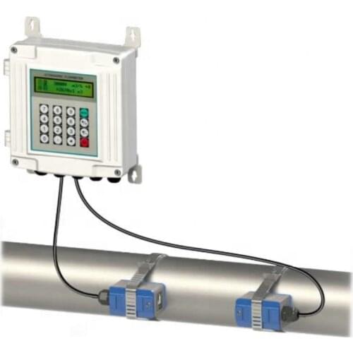 Ultrasonic Flowmeter Wall-mounted Digital Flow Meter TUF-2000SW TM-1 Transducer DN50-700mm