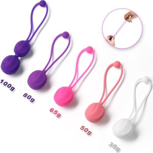 5pcs/set Kegel Exercise Weights Silicone Waterproof Smooth Texture Kegel Exercise Vaginal Tightening Balls for Pelvic Feminine