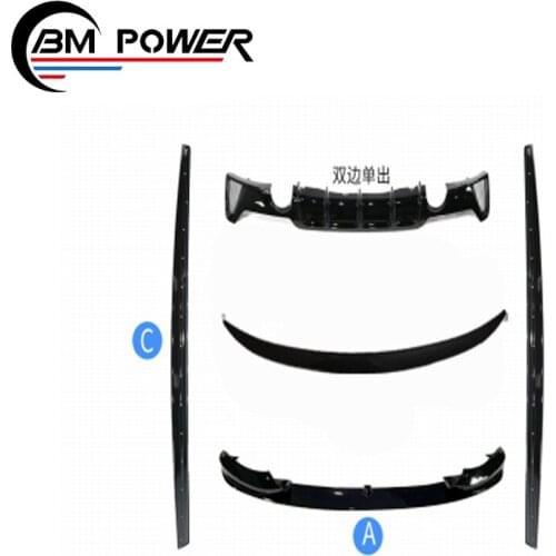 High Quality Golss Black 4 Series F32 F36 MP Body Kit for 4 Series F32 F36 MP Front Lip Rear Diffuser and Rear Wing