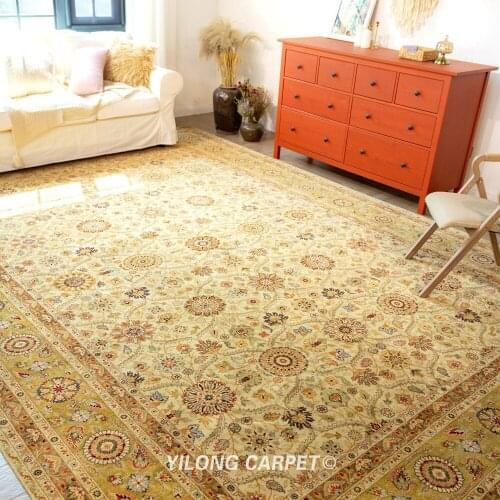 Yilong 10'x14' Handknotted Wool Area Rugs Living Room Classic Carpet (YLRugP722)