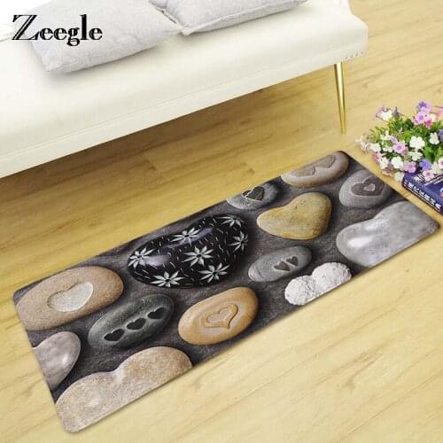 Zeegle Stone Printed Carpets Kids Room Area Rug For Living Room Office Chair Floor Mats Bedroom Carpet Bedside Rug Kitchen Mats