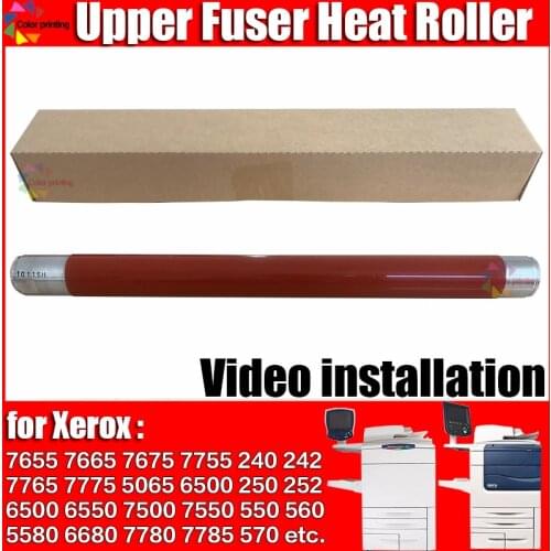 1X 59K33390 for Xerox DocuColor DC240 DC250 DC252 DC 240 242 250 252 WorkCentre WC 7500 7655 7665 7775 Upper Fuser Heat Roller