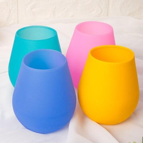 1 PCS Silicone Red Wine Glass Bottle Portable Eco-Friendly Outdoor Rubber Cups For Travel Picnic Pool Boat Camping Fast Delivery