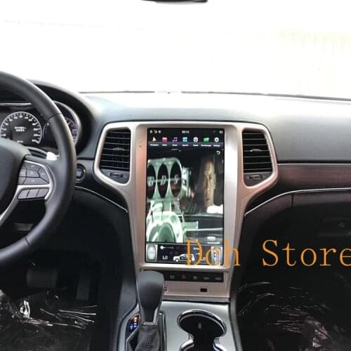 13.6 Inch Android 9.0 Car Dvd Player Gps for Grand Cherokee 2009-2020 Vertical Screen Tesla Style Navigation Radio Cardvdplayer