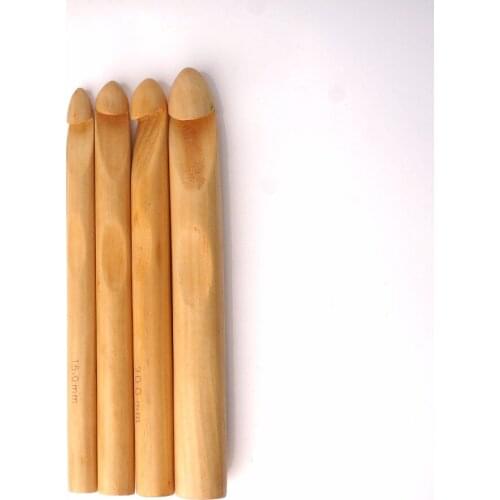 15mm 18mm 20mm 25mm ganchillo circular madera Bamboo Knitting Agujas Pasadores grueso DIY costura knittingweaving