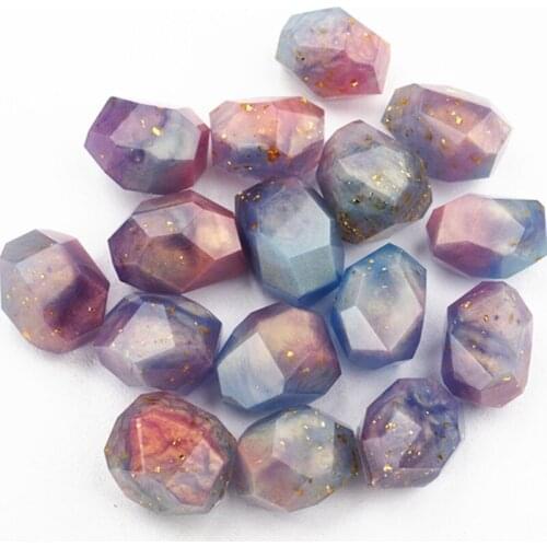 2 Styles Irregular Geometric Section Crystal Ore Epoxy Resin Mold Stones Ornaments Making Silicone Mould DIY Crafts Home K3ND