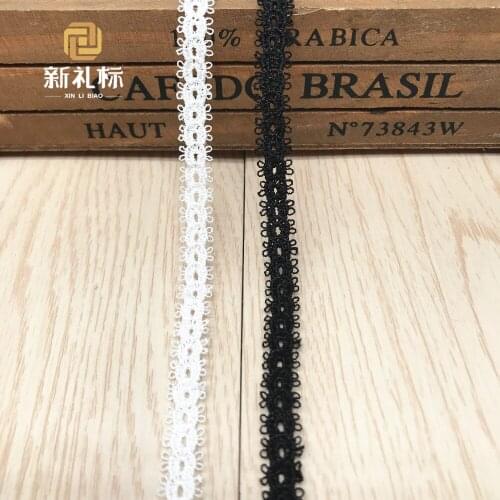 60Yards High Quality African Cord Lace Jewelry Clavicle Small Chain Costume Embroidered Lace Trim Sewing Pizzo Dentelle Blanche