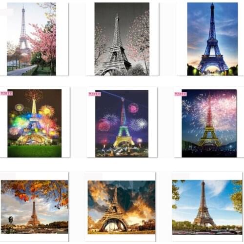 Diamond painting full drill, landscape, diy ,5d, Iron tower, diamond embroidery animal,diamond mosaic painting NEW