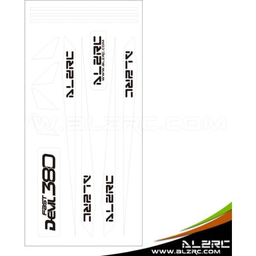ALZRC - Devil 380 FAST Carbon Fiber Landing Skid Color Sticker