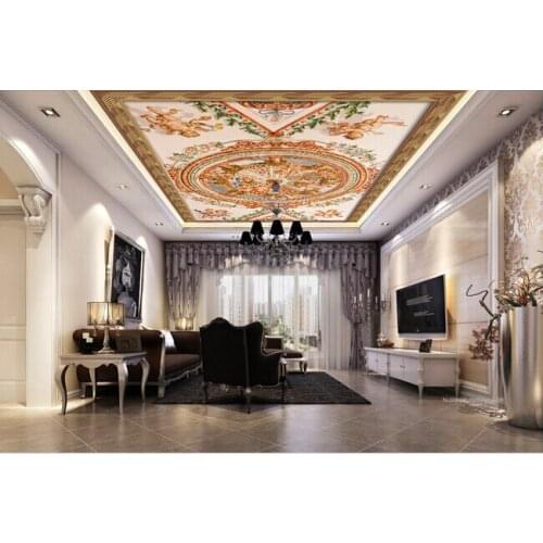 Latest custom 3D large mural ,Classical luxury religious painting frescoes ,living room tv background bedroom wall wallpaper