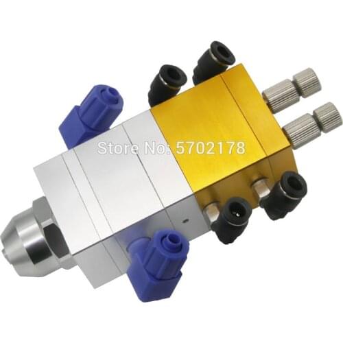 BY-30AB double cylinder double liquid suction type adjustable AB double liquid dispensing valve pneumatic AB valve