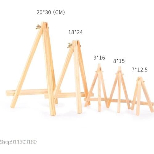 1Pc Mini Wooden Easel Tablet Stand Phone Holder Wedding Table Card Stand Display Holder Party Desktop Decor Mini Desktop Easel