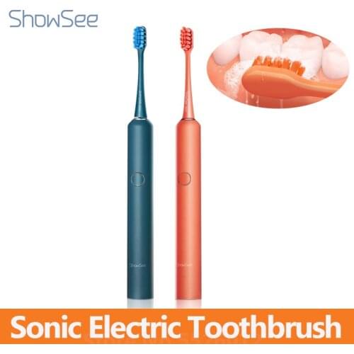 ShowSee Sonic Electric Toothbrush D2 IPX7 Waterproof 5 Models Whitening Teeth Ultrasonic Toothbrush with Charging Base