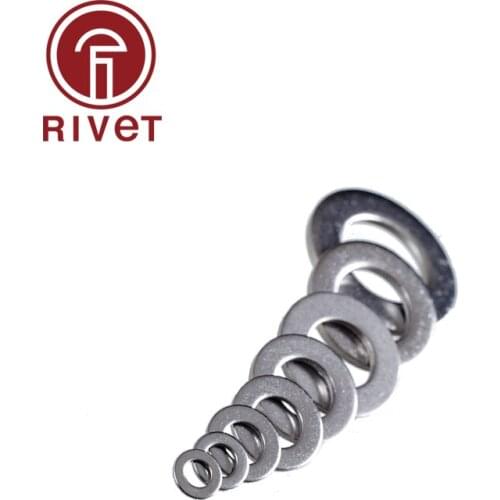 GB97 DIN125 ISO7089 M4 M5 M6 M8 304 A2-70 Stainless Steel Flat Machine Washer Plain Washer Gaskets 20/50/100 PCS