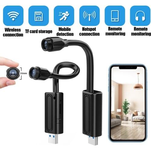 HD Mini USB Camera Real-time Surveillance wifi DV IP Camera AI Human Detection Loop Recording Remote View Video Audio Recorder