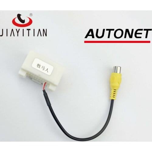 Jiayitian Rear View Camera RCA Adapter Connector Cable For Jeep Compass Wrangler Rubicon Patriot 2006-2020 Original Video Input