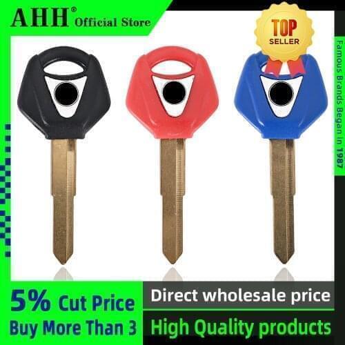 AHH Motorcycle Blank Keys Uncut Blade For YAMAHA TDM850 TDM900 MT01 MT03 MT08 FZR250 FZR400 XJR400 XJ6 XJR1200 1300 FJR1300 key