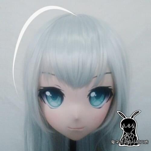KM5159)Quality Handmade Female/Girl Resin 3/4 Head Japanese Cartoon Character Cosplay Kigurumi Mask Crossdresser