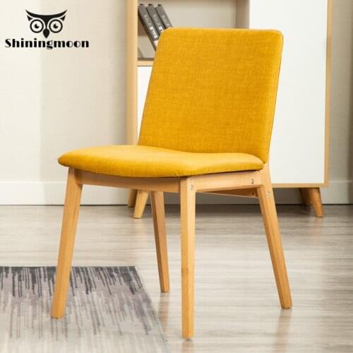 Nordic Home Furniture Chair Modern Minimalist Bedroom Solid Wood Chair Office Restaurant Meeting Hotel Dining Modern Chairs