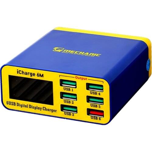 MECHANIC icharge 6M QC 3.0 USB Smart Charge Support Fastcharging With LCD Display For iPhone HUAWEI XIAOMI SAMSUNG OPPO VIVO